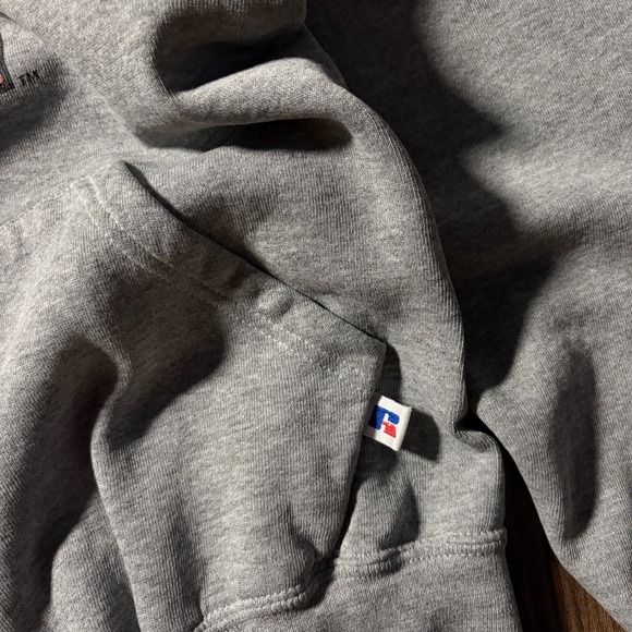 90's Russell Athletic Oklahoma State Cowboys Grey Hoodie Size S Mens NCAA - Picture 4 of 5